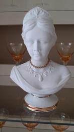 Porseleinen vrouwenbuste - Buste féminin en porcelaine blanc, Ophalen