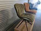 6 stoelen (2xgold2xmoss2xpetrol) silent swivel 180° €390/6st, Ophalen of Verzenden, Nieuw, Stof