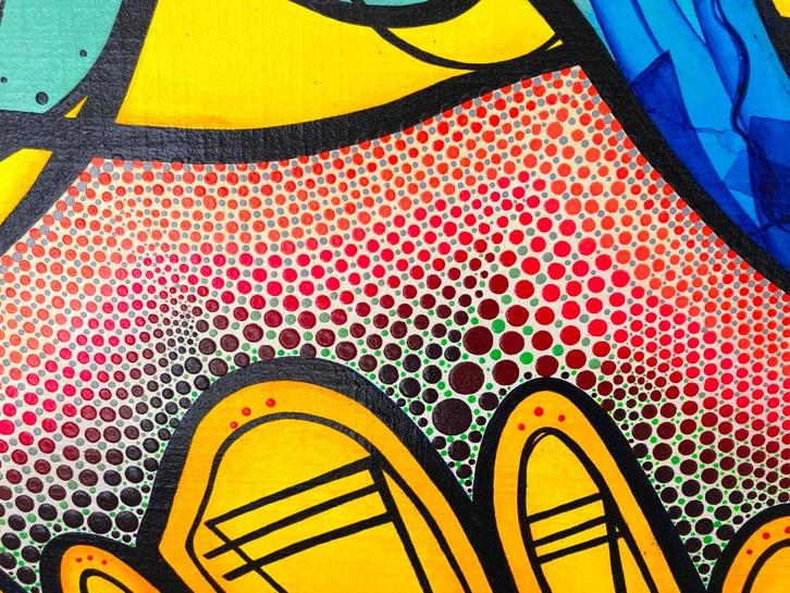 In mijn gedachten blijft alleen de gloed van hun blikken ove, Antiek en Kunst, Kunst | Schilderijen | Modern, Ophalen