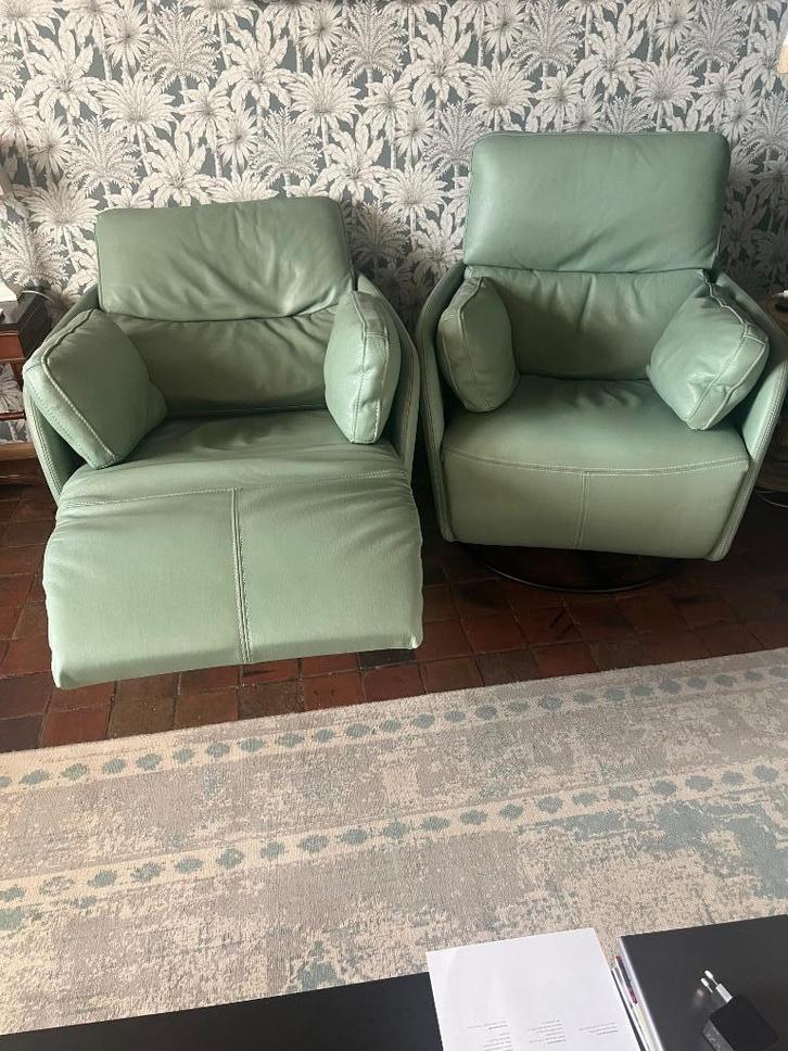 Fauteuil inclinable, Huis en Inrichting, Fauteuils, Zo goed als nieuw, Leer, Ophalen