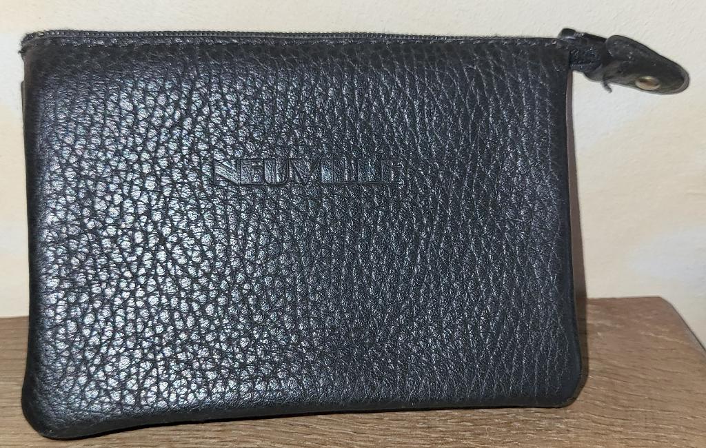 NEUVILLE, portemonnee van zwart generfd leer *** NIEUW ***, Handtassen en Accessoires, Overige merken, Zwart, Nieuw, Ophalen of Verzenden