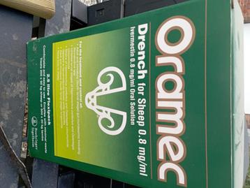 Oramec 2,5 liter ontworming voor schapen, ongeopend  beschikbaar voor biedingen