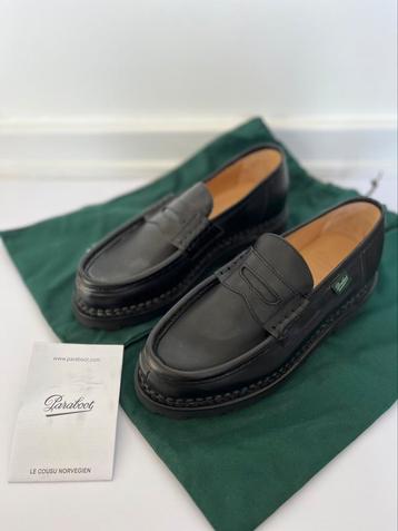 NIEUW — Paraboot Reims Smooth Black Loafers