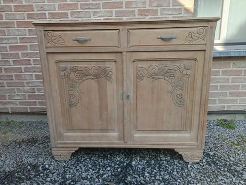 Buffet art déco restauré, Huis en Inrichting, Kasten | Buffetkasten, Gebruikt, 100 tot 150 cm, 100 tot 150 cm, 25 tot 50 cm, Met lade(s)