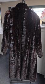 Donkerbruine bontjas nerts 115cm, Kleding | Dames, Jassen | Winter, Ophalen, Zo goed als nieuw, Bruin