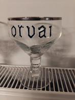 Verre à bière en émail Orval avec petit L, Collections, Enlèvement ou Envoi