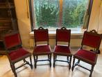 Antieke stoelen 4 stuks, Huis en Inrichting, Stoelen, Gebruikt, Bruin, Vier, Antiek