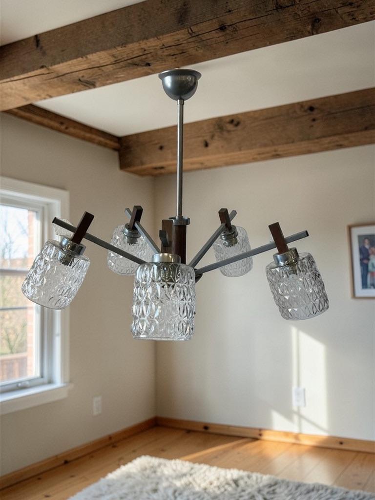 lustre/lampe suspendue vintage en chrome, Antiquités & Art, Antiquités | Éclairage, Enlèvement