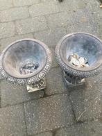 2 gietijzer vaasjes, Antiek en Kunst, Ophalen of Verzenden