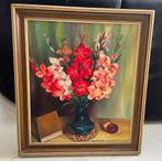 Tableau sur toile  un bouquet de glaïeuls, Antiquités & Art, Art | Peinture | Classique, Enlèvement