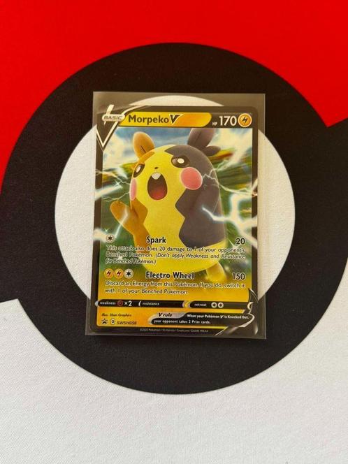 Pokémon - Morpeko V - SWSH056 Promo - NM, Hobby en Vrije tijd, Verzamelkaartspellen | Pokémon, Zo goed als nieuw, Losse kaart