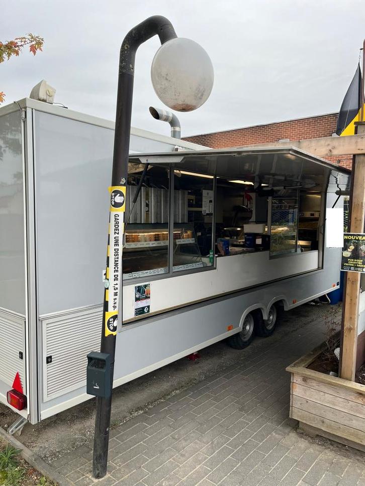 Remorque Friterie snack 3 bacs,7M avec chambre froide a voir, Autos : Divers, Remorques, Utilisé, Enlèvement