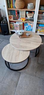 Ronde salontafel - 2 delen, Ophalen, Zo goed als nieuw
