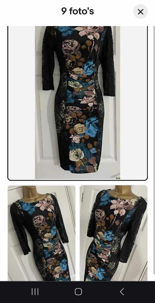 jurk Phase Eight, feestjurk met kant , mt 48, Kleding | Dames, Jurken, Zo goed als nieuw, Maat 46/48 (XL) of groter, Overige kleuren