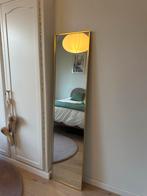 Gouden messing spiegel, Huis en Inrichting, Woonaccessoires | Spiegels, Ophalen, Zo goed als nieuw