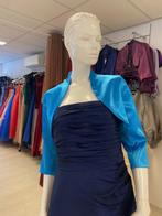 turquoise bolero satijn maat 34 36 38 40 42 44 46, Kleding | Dames, Ophalen of Verzenden, Nieuw, Maat 46/48 (XL) of groter, Cocktailjurk