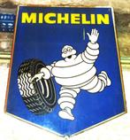 Michelin groot model 2-zijdige emaille plaat, Verzamelen, Merken en Reclamevoorwerpen, Gebruikt, Ophalen