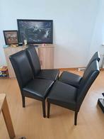 Zwarte stoelen, Huis en Inrichting, Stoelen, Ophalen, Gebruikt