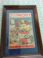 Vintage poster mickey mouse, Ophalen of Verzenden, Mickey Mouse, Gebruikt