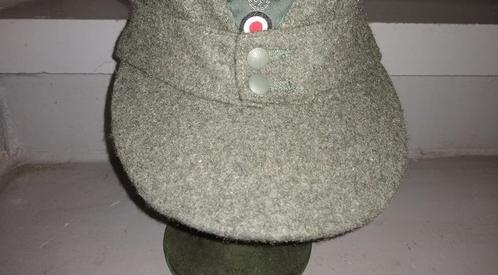 Casquette Officier M43 (Reenactment), Verzamelen, Militaria | Tweede Wereldoorlog, Landmacht, Helm of Baret, Ophalen of Verzenden