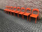 🧡🧡 Set van 8! design stoelen 🟧🟧, Maison & Meubles, Chaises, Enlèvement, Utilisé, Cuir, Blanc