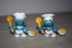 Kok smurf , 2 verschillende  Schleich en Bully uitgave 1973, Verzamelen, Ophalen of Verzenden, Zo goed als nieuw, Smulsmurf, Poppetje, Figuurtje of Knuffel