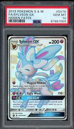 Sylveon GX PSA 10 - SV76/SV94 - Sun & Moon - Hidden Fates 20, Hobby en Vrije tijd, Verzamelkaartspellen | Pokémon, Verzenden, Zo goed als nieuw