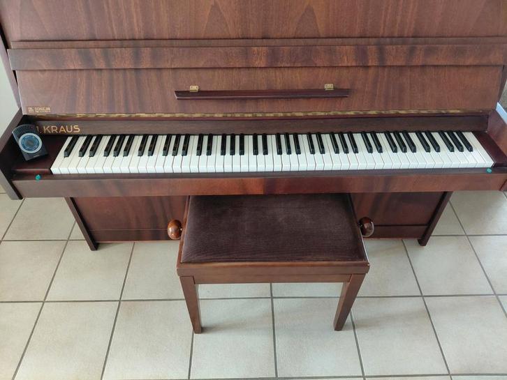 Piano, Muziek en Instrumenten, Piano's, Gebruikt, Piano, Bruin, Ophalen