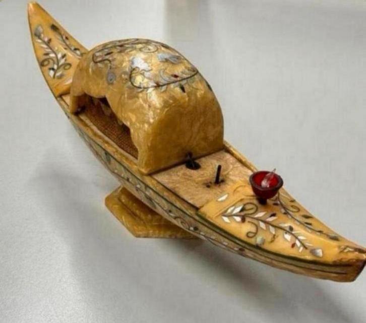 1930 Sieraden Doos Venetiaanse Italie Gondola Gondel antiek, Antiek en Kunst, Curiosa en Brocante, Ophalen of Verzenden