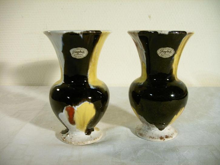 Deux vases Jasba rétro., Collections, Rétro, Maison et Meubles, Enlèvement ou Envoi