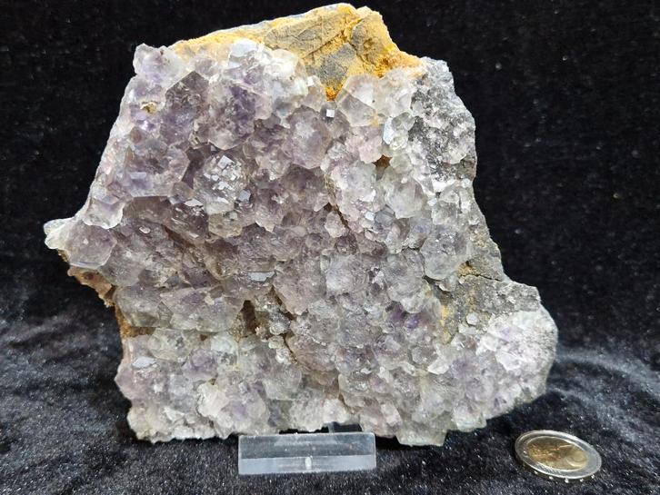 Zeer Mooie Groene Fluoriet Kristallen op Matrix - 870 g !, Verzamelen, Mineralen en Fossielen, Mineraal, Ophalen of Verzenden