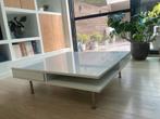 Witte handige salontafel, Huis en Inrichting, Ophalen, Overige materialen, Gebruikt, 50 tot 100 cm