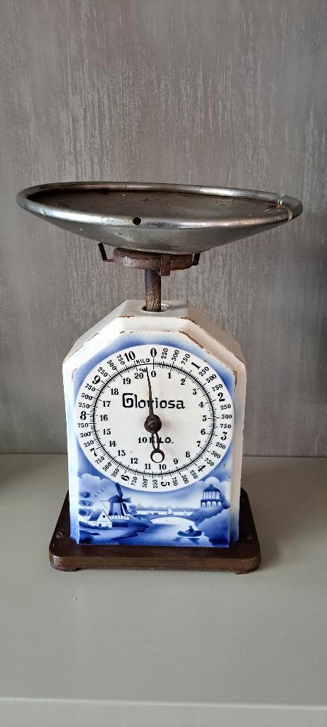 Vintage keukenweegschaal, Antiek en Kunst, Antiek | Porselein, Ophalen