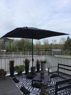 Viola staanparasol aluminium zwart, Tuin en Terras, Ophalen, Zo goed als nieuw