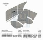 bekleding amazon 2 deurs zijpaneel cover linksachter grijs 4, Auto-onderdelen, Interieur en Bekleding, Ophalen of Verzenden, Nieuw