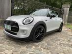 mini cooper **75000km**leder **navi**pano dak**17alu**led**, Auto's, Mini, Leder, 5 deurs, 3 cilinders, Zilver of Grijs