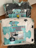 Slaapzakken blaauw wit enkel bed/persoon, Caravans en Kamperen, Ophalen, Zo goed als nieuw