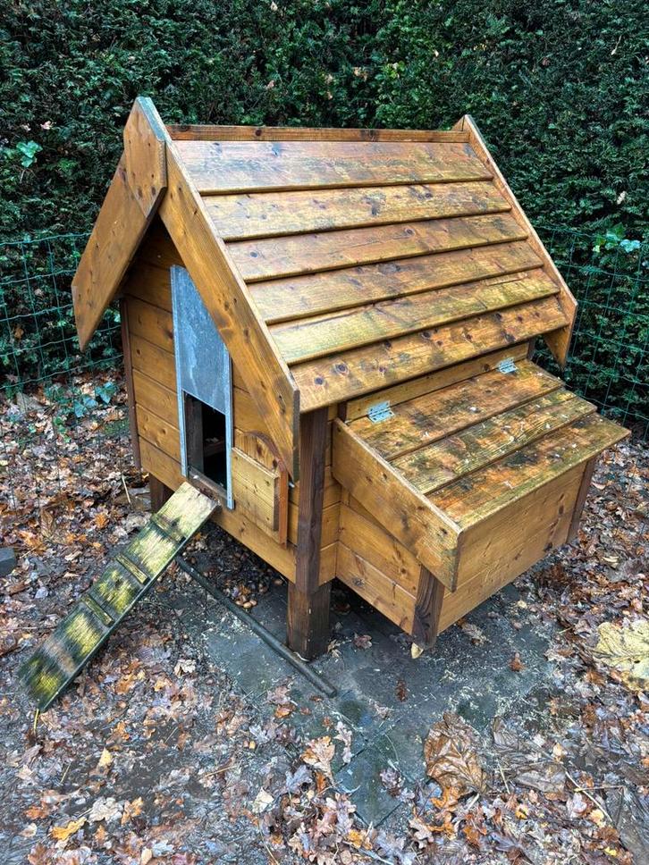 Kippenhok met nachtluik en alle toebehoren, Dieren en Toebehoren, Pluimvee | Toebehoren, Gebruikt, Ophalen