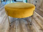 Velvet poef, Ophalen, Gebruikt, Rond, Minder dan 50 cm