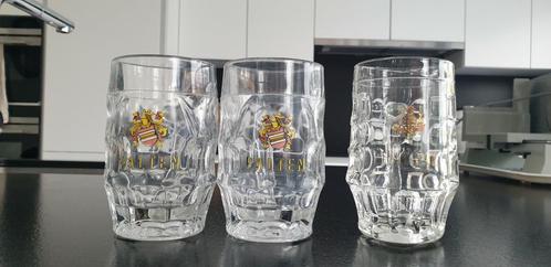 Lot de 3 anciennes pintes à bière, Verzamelen, Glas en Drinkglazen, Gebruikt, Ophalen of Verzenden