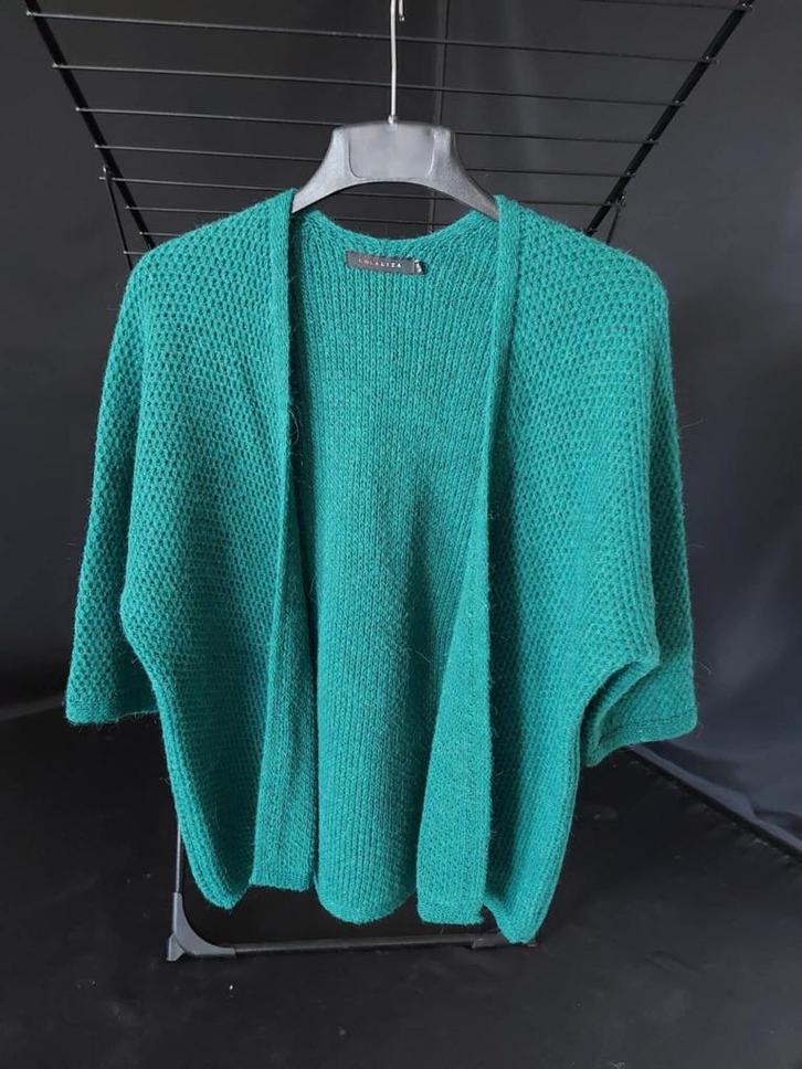 Lola & Liza - Cardigan, Kleding | Dames, Truien en Vesten, Gedragen, Maat 36 (S), Groen, Ophalen of Verzenden