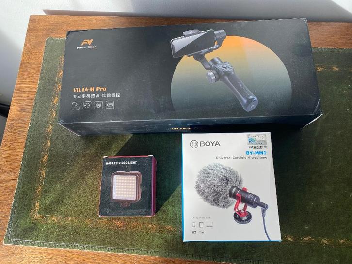 Cardan Vilta M Pro pour smartphone, TV, Hi-fi & Vidéo, Photo | Trépieds & Rotules, Comme neuf, Mini trépied, Moins de 150 cm, Enlèvement ou Envoi