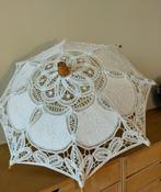 Kleine vintage kanten poppen parasol, Ophalen of Verzenden