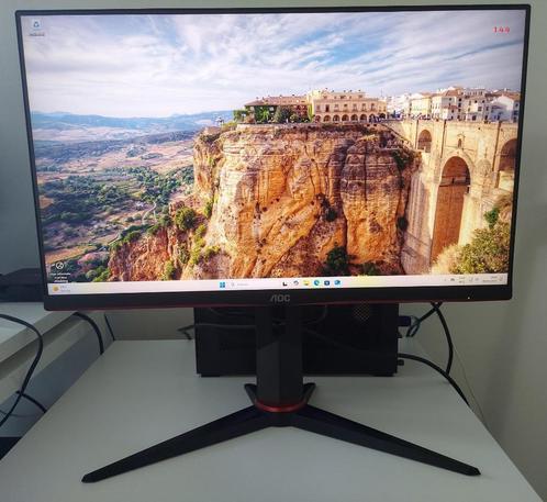 AOC 24G2U/BK – 24" Full HD 144Hz Gaming Monitor, Computers en Software, Monitoren, Gebruikt, 101 t/m 150 Hz, DisplayPort, HDMI