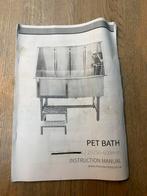 Inox Hondenbad - nieuwstaat - particulier en professioneel, Enlèvement, Comme neuf