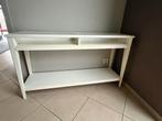 Wand console,wit met glas, Huis en Inrichting, Tafels | Sidetables, Ophalen, 100 tot 150 cm, Glas, Klassiek