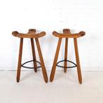 2x vintage brutalist barkruk, Antiek en Kunst, Ophalen