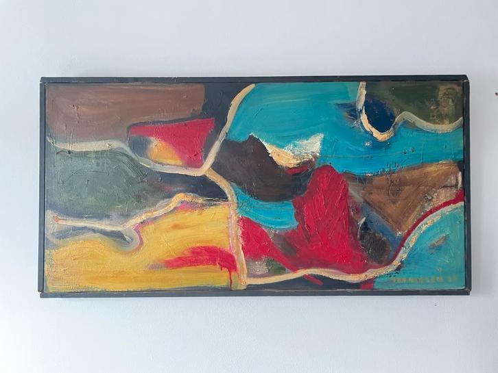 Schilderij Floris Smet + Jean-Pierre Van Rossem, 2016, Antiek en Kunst, Kunst | Schilderijen | Abstract, Ophalen