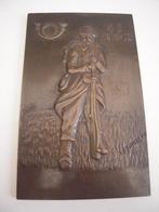 Bronzen plaat Carabiniers, Verzamelen, Militaria | Algemeen, Verzenden