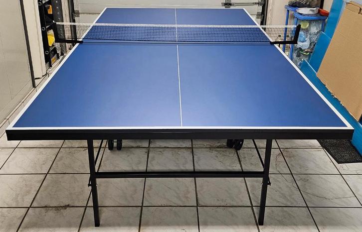 Ping pong tafel, Sport en Fitness, Tafeltennis, Zo goed als nieuw, Tafel Indoor, Inklapbaar, Verrijdbaar, Ophalen
